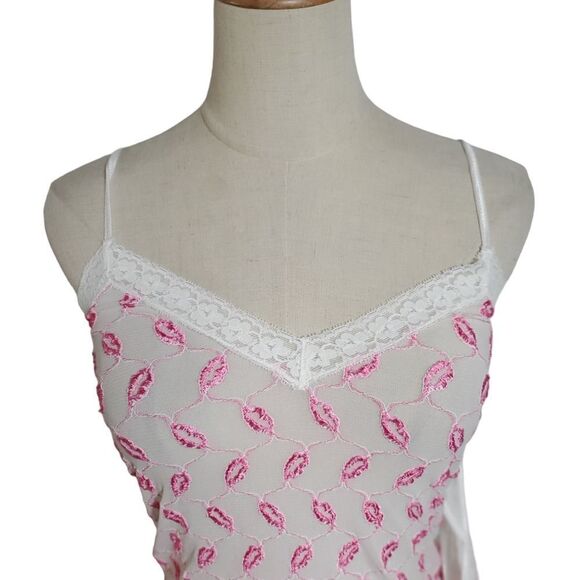 Secret Treasures Y2K White & Pink Cami Set NWT - Picture 2 of 8